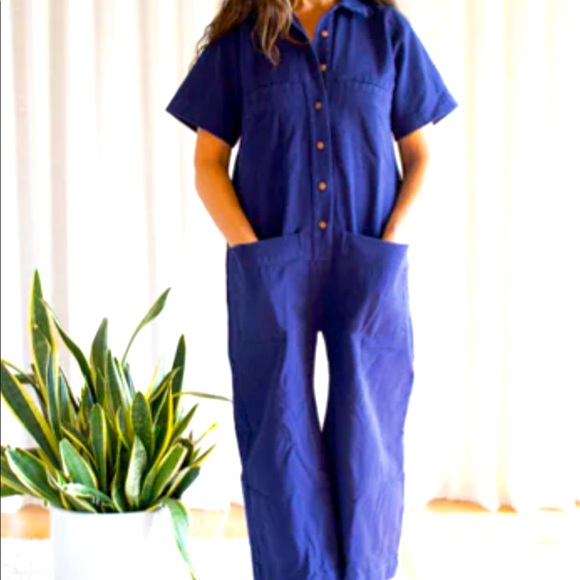 Ilana Kohn Pants - Ilana Kohn Navy Jumpsuit